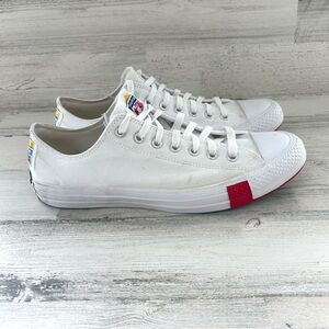 Converse All Star Men’s Size 11.5 Low Top Lace Up Multi Converse Tag Sneakers